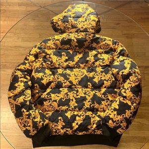 FASHION PRINT PUFFER COAT